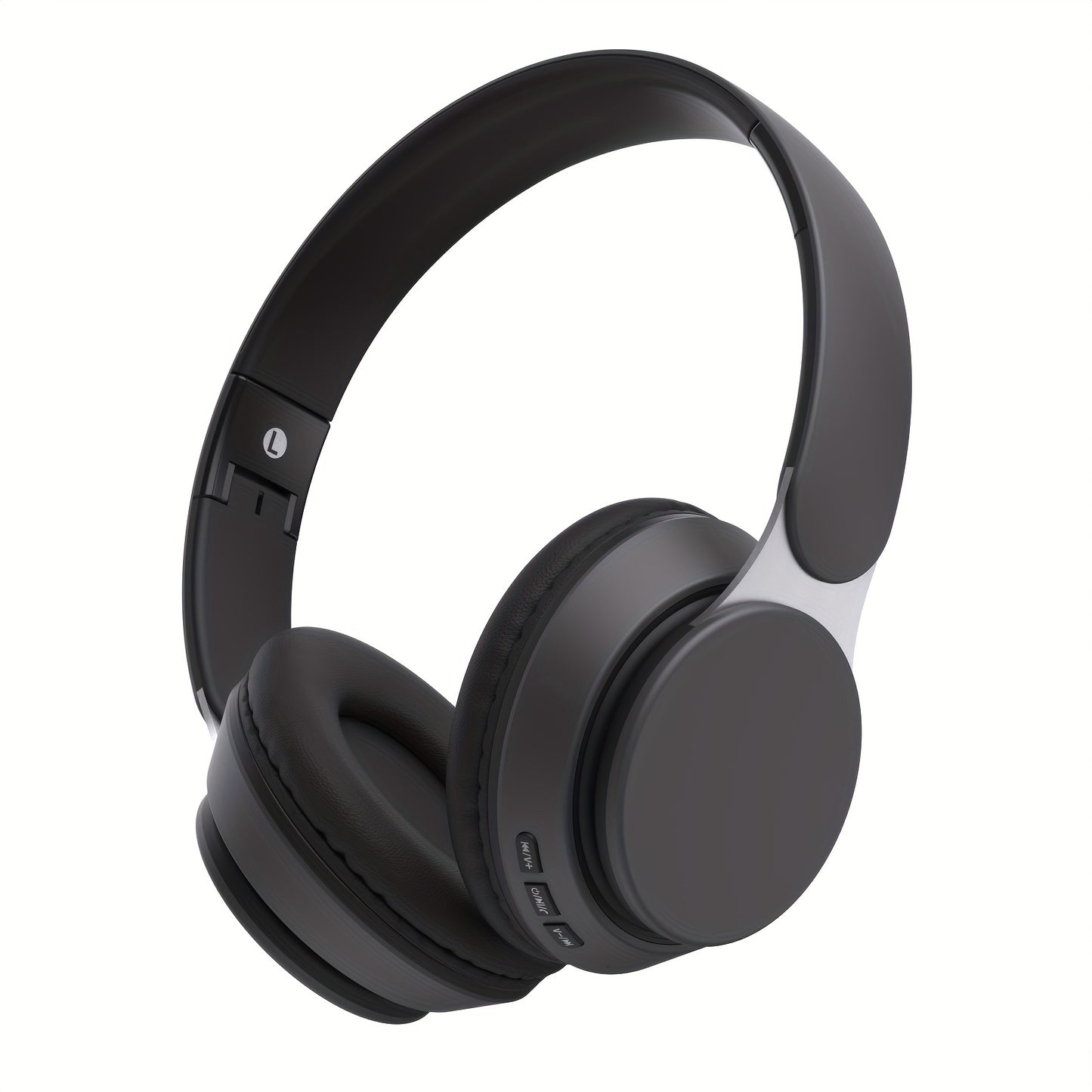 Foldable Over-Ear Wireless Headphones with FM Radio, TF Card Play & 3.5mm AUX, Built-In Mic, Soft Earpads, Portable Headset for Travel Home Office Cellphone PC, Gift for Men Women