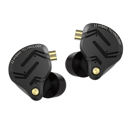 KZ ZS12 PRO X In-Ear Monitor Hybrid IEM Headphones Detachable Cable Noise Cancelling Dynamic Mic Sport Gaming DJ Audio Monitoring Music Production
