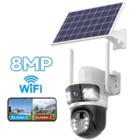 4MP White Solar Camera