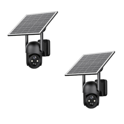 4G LTE Solar Trail Camera No WiFi Needed, Outdoor Security Camera 4K Night Vision, 360° Pan Tilt Live View, Two-Way Audio, Waterproof – Hunting Farm Ranch Wildlife Monitoring