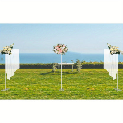 20x10 Ft Heavy Duty Backdrop Stand Pipe Kit with Weighted Stainless Steel Bases, 15-Pole Curtain Frame Drape Kit for Wedding Ceremony Party Photography Studio Trade Show Stage Event Backdrop