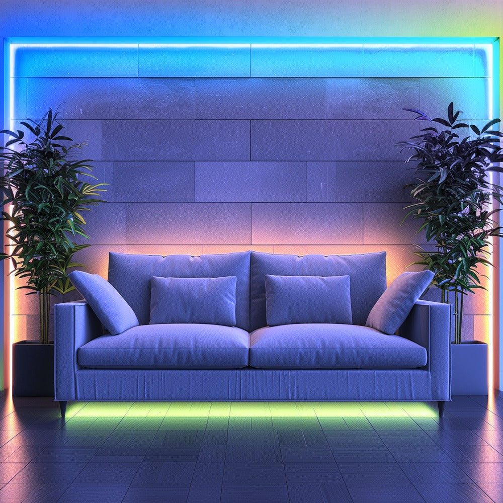 IR Remote LED Strip Lights with Music Sync & DIY Mode - RGB Color Changing Gradient Breathing Flashing USB Powered 25FT 50FT 60FT 65FT 100FT for Bedroom Gaming Room Party Holiday Decoration