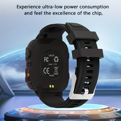 Brown Black Large Screen Smartwatch – Wireless Calling & SMS, Fitness Tracker, Remote Camera Control, USB Rechargeable – Unisex Business Watch for Men & Women iPhone & Android Compatible