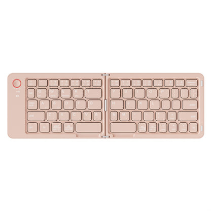 Folding Wireless Keyboard KLZO B023 Dual-Fold Magnetic – Slim Portable Bluetooth Keyboard, Ultra-Long Battery Life, Multi-Device Compatible for iPhone, iPad, Android, Windows, Mac | White, Green, Black