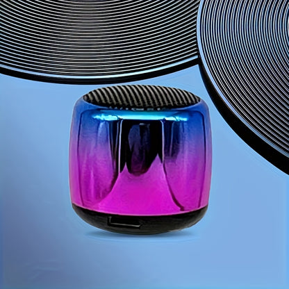 Thumb-Sized Mini Wireless Bluetooth Speaker with Built-In Mic, TWS Pairing, 360° Stereo Surround Sound, Multiple Color Options for Music Podcasts Travel and Outdoor Use