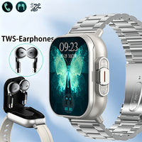 Silvery Watch + Silvery Steel Strap