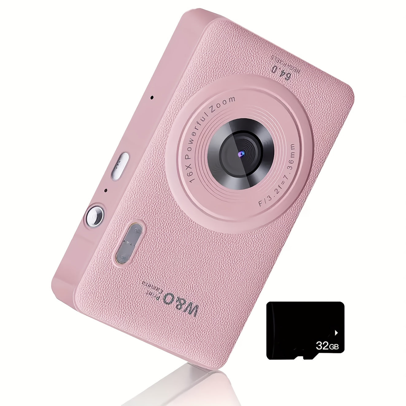 1080P HD Digital Camera 64MP 16x Zoom Vlogging Camera with 2.4-inch LCD Screen 32GB Memory Card Rechargeable Webcam for Photography Video Recording Beginners Kids Gift