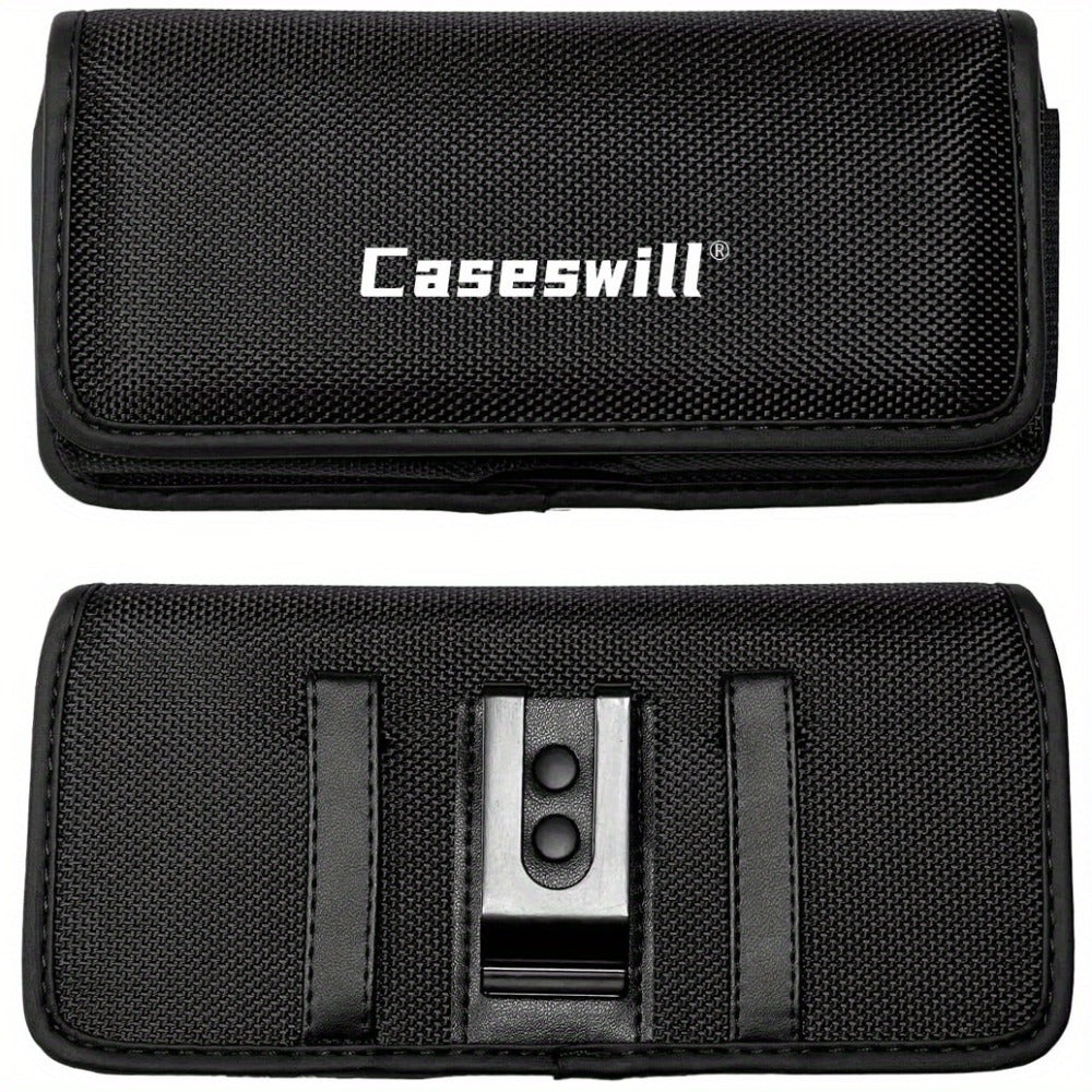 Heavy Duty iPhone Belt Clip Holster Case with Card Holder Rotating Clip Secure Snap Closure Durable Pouch for iPhone 17 Pro Max 17 Pro 17 Air 16E Plus Series – Men Outdoor Work Carry