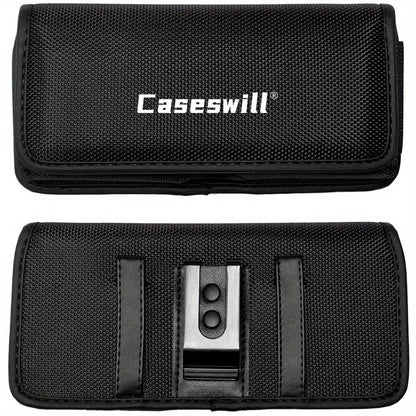 Heavy Duty iPhone Belt Clip Holster Case with Card Holder Rotating Clip Secure Snap Closure Durable Pouch for iPhone 17 Pro Max 17 Pro 17 Air 16E Plus Series – Men Outdoor Work Carry