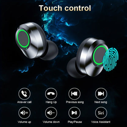 Anime Design Wireless Earbuds with Digital Display, Bluetooth 5.4 HiFi HD Stereo Noise Cancelling, USB-C Charging, App & Volume Control, Mirror Fashion Look, Comfortable Fit for Adults, Gift Idea