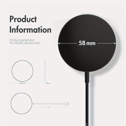 Ultra Slim Magnetic Wireless Charging Pad 15W Multi-Pack – 2-Pack & 3-Pack Value Set for iPhone 17 Air 16 15 14 13 12 11 Pro Max & AirPods 4 3 2 Pro | 0.6cm Thin 65g Portable Travel Charger | White Black