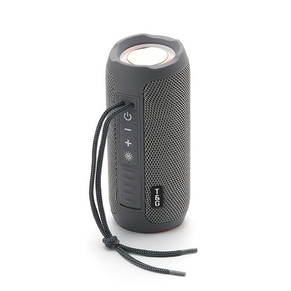 TG227 Portable Bluetooth Speaker with LED Breathing Light, TWS Stereo Sound, USB-C Rechargeable, Wireless Speaker for Outdoor Camping, Hiking, Gatherings