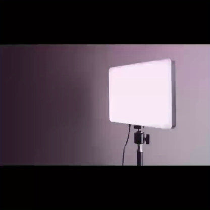 ZOMEI 10in LED Square Light Kit with 43.3in Tripod Stand & Phone Holder - Dimmable 3000K-6000K Studio Photography Lighting for Video Recording, YouTube, TikTok & Game Streaming