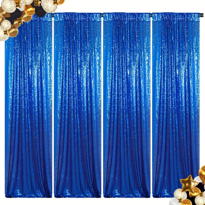 Sequin Backdrop Curtains 2FTx8FT Glitter Photography Background Panels for Party Wedding Birthday Stage Decoration Gold Yellow Shimmer Curtain Set 4 6 10 Panels Available