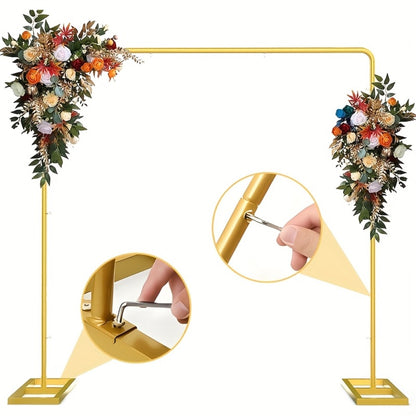 Photography Backdrop Frame 78.74 Inch Industrial-Grade Splicing System | 30-Second Assembly, 500-Cycle Load-Bearing, Multi-Use Square Photo Frame for Studio, Events & Parties