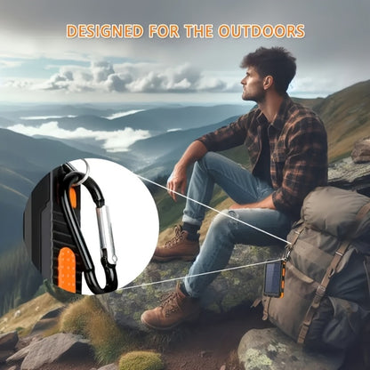 38800mAh Solar Power Bank QC3.0 Fast Charging – USB-C Dual USB Ports LED Flashlight Portable Battery Pack for All Cell Phones Outdoor Camping Hiking Travel Emergency Backup