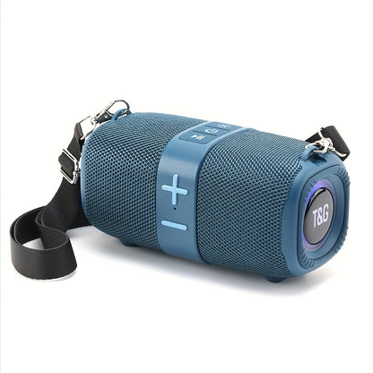 TG667 Compact Portable Outdoor Bluetooth Speaker USB TF FM Radio Type-C Charging Wireless Music Player for Phone Tablet Camping Travel Party