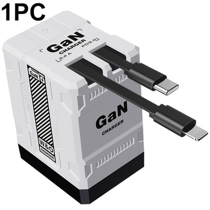 Built-In Cable USB-C Fast Charger 66W 120W – Integrated Type-C Cord 80cm 120cm PD 27W Charging Head for iPhone 17 16 15 14 13 12 Pro Max, Samsung Galaxy, Xiaomi Android, 1pc or 2pcs Set 6 Colors