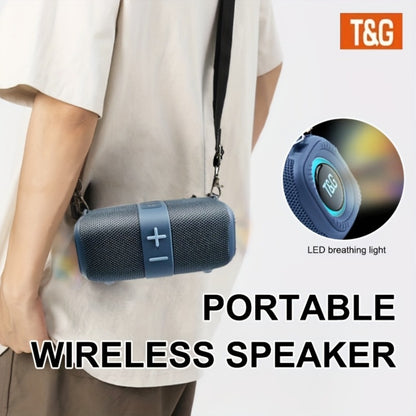 TG667 Compact Portable Outdoor Bluetooth Speaker USB TF FM Radio Type-C Charging Wireless Music Player for Phone Tablet Camping Travel Party