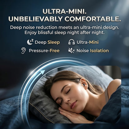 Sleep Mini Earbuds 2 Pairs Wireless Bluetooth In-Ear Headphones Long Battery Life HD Calling 3 Colors Sport Use Single Compartment Case All Seasons