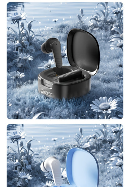 ENC Wireless Earbuds Mini Lightweight In-Ear Bluetooth Earphones Smart Noise Reduction Long Battery Life Touch Control for Sports Running Cycling Work Commute Phone PC Tablet Gift for Men Women
