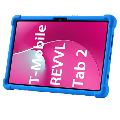 T-Mobile Revvl Tab 2 Case 10.1 Inch Shockproof Soft Silicone Protective Cover Slim Flexible TPU Shell Full Body Protection Anti-Scratch for Revvl Tab 2 Black Blue Rose Red