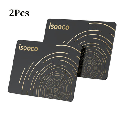 Ultra-Thin Find My Wallet Tracker Card for iPhone – iOS-Only Item Locator with 3-Year Battery, Global Tracking for Wallet Purse Luggage School Bag Work Badge, 1-Pack or 2-Pack
