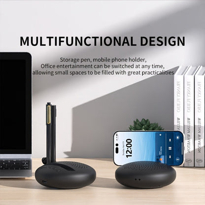 Multifunctional Bluetooth Speaker with Phone Stand & Pen Holder – Portable Wireless Speaker with Rope, Surround Sound, TWS, Built-in Microphone, for Home, Office, Car, Outdoor & Travel – Creative Gift