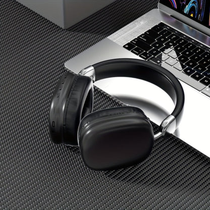HiFi Deep Bass Noise Cancelling Wireless Earphones with Built-In HD Microphone, Stereo In-Ear Headphones for Travel Office Laptop Phone, Comfortable All-Day Fit, Gift for Men Women