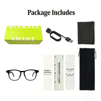 164-Language Translation Glasses with Real-Time AI Voice Translator – Bluetooth Music & Calls | AI Voice Assistant | Indoor & Driving Use | Unisex Smart Eyewear Multiple Colors | Travel Business Gift