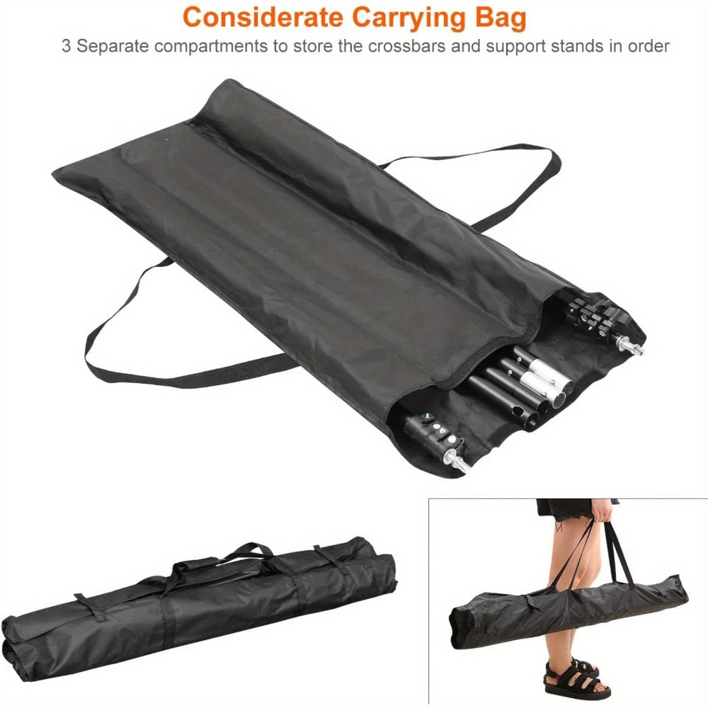 Photography Background Stand 10x8.5 FT Adjustable – Photo Backdrop Support System for Video Studio, Portrait & Streaming with Portable Carry Bag & Clamps Included