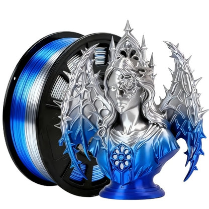 Dual Color Two-Tone PLA Filament 1.75mm 250g 9 Color Options High Precision ±0.02mm Vacuum Packed Gradient Effect Beginner Friendly Wide FDM Compatibility