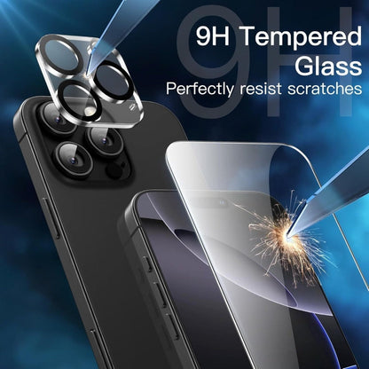 iPhone Screen Protector & Camera Lens Protector 8-Pack – 4 Tempered Glass Screen + 4 Camera Lens, HD Clear, Anti-Scratch, Bubble-Free, Compatible with iPhone 17 / 16 / 15 / 14 / 13 / 12 / 11 Pro Max