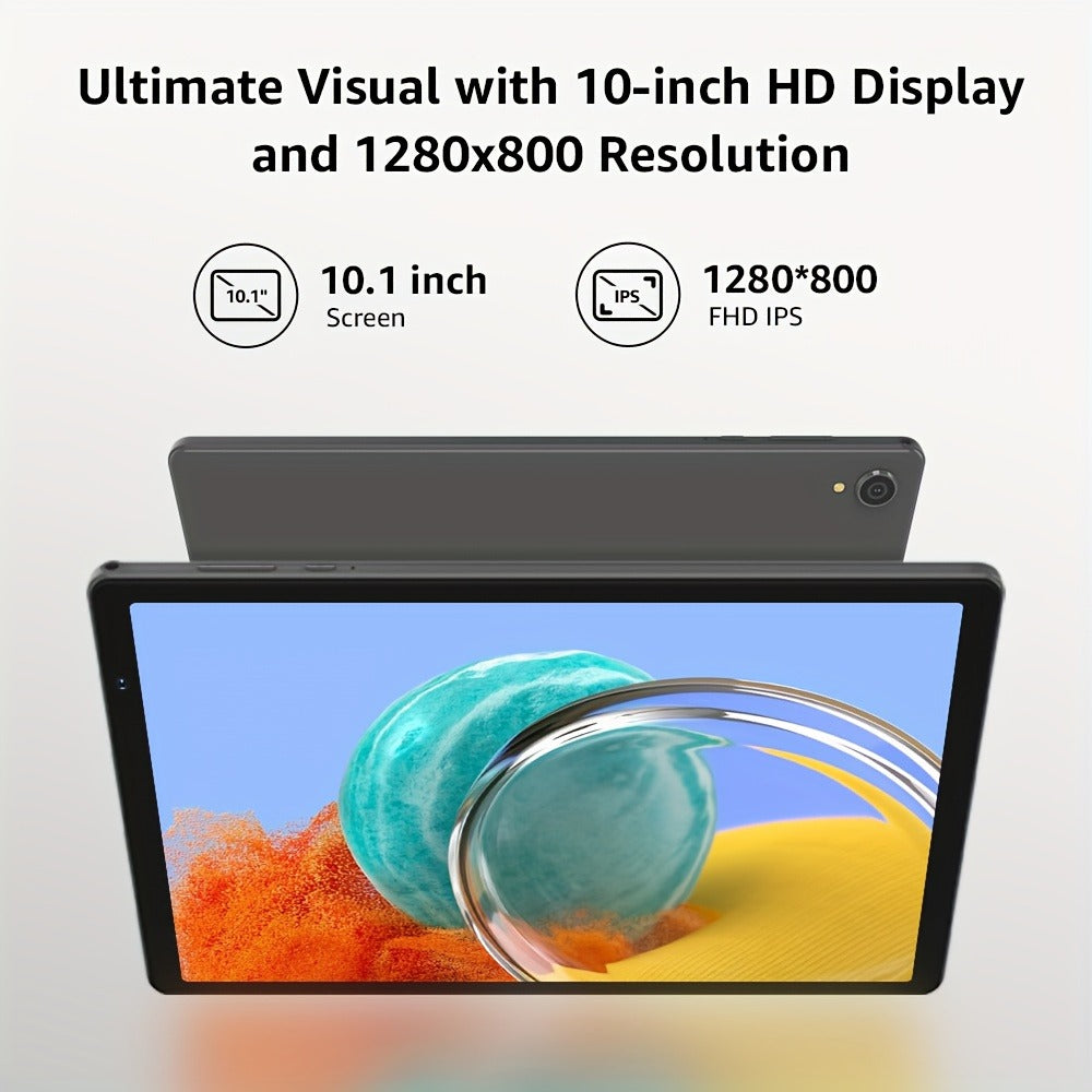 Business Tablet 11 Inch Android 16 Gemini AI 8GB RAM 128GB ROM 1TB Expandable 7000mAh Long Battery WiFi 6 Dual Cameras Tablet PC for Work Study Entertainment – Grey