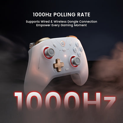 GameSir Cyclone 2 Wireless PC Controller with Mag-ResTMR Sticks, 1000Hz Report Rate, Hall Effect & Micro 2-in-1 Triggers, RGB Lighting & Charging Dock – Compatible with PC, Switch, iOS & Android