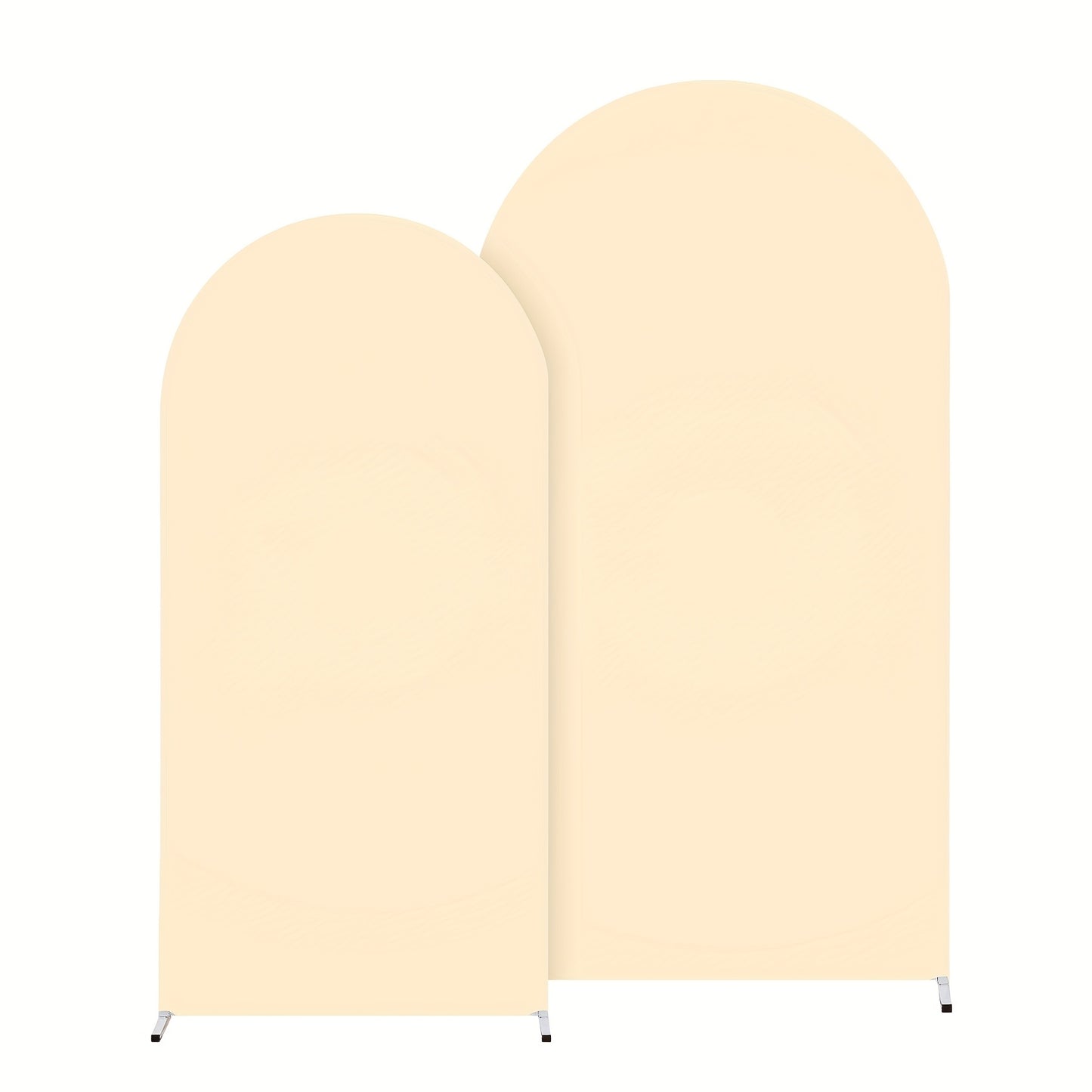 Wedding Arch Cover 2pcs Stretchable Wrinkle-Free Polyester Tight-Fit Arch Banner Covers with Zipper for Wedding Ceremony Birthday Gender Reveal Bridal Shower Graduation Party Decor