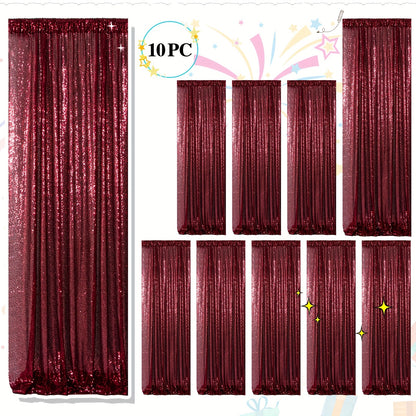 Sequin Backdrop Curtains 2FTx8FT Glitter Photography Background Panels for Party Wedding Birthday Stage Decoration Gold Yellow Shimmer Curtain Set 4 6 10 Panels Available