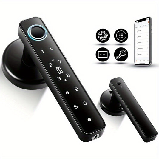 NFC Smart Deadbolt Lock 5-in-1 with Fingerprint, Password, App & Alexa - NFC Tap Keyless Entry for Home & Apartment, Single & Double Row, Keys Included, Easy DIY Install