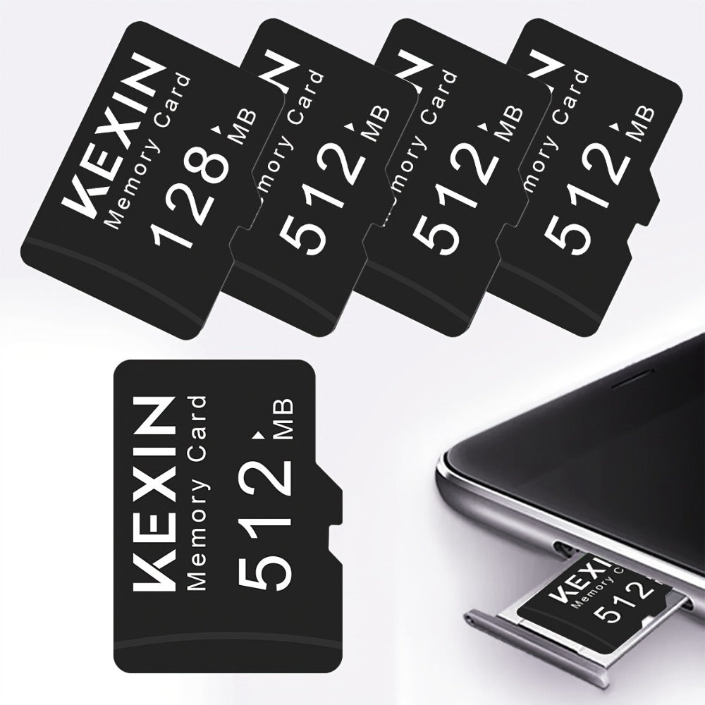 Micro SD Card 5 Pack 128MB 512MB Class 4 TF Flash Memory Cards – Multi-Device Storage for Camera Car Audio GPS Game Console Tablet Phone Laptop MP3 Player