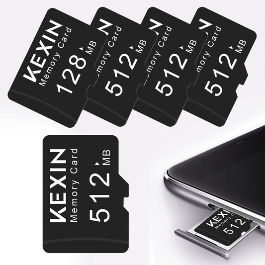Micro SD Card 5 Pack 128MB 512MB Class 4 TF Flash Memory Cards – Multi-Device Storage for Camera Car Audio GPS Game Console Tablet Phone Laptop MP3 Player