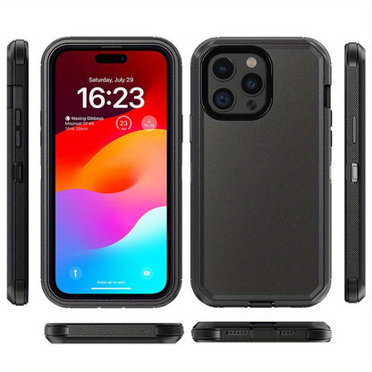 Rugged Armor iPhone 15 Case Heavy Duty Shockproof Military-Grade Dual Layer Bumper Drop Protection Cover for iPhone 15 Pro Max 15 Plus 15 Pro 15 – Wireless Charging Compatible