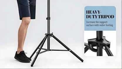Backdrop Stand 10x7Ft Adjustable Photo Studio Background Support Kit with 4 Crossbars 4 Clamps Carry Bag for Parties Events Weddings Decoration Photography SH