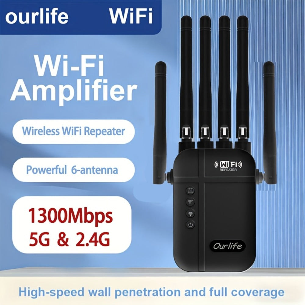 9000 Sq Ft WiFi Extender Signal Booster 2026 Upgraded, 1-Tap Setup Dual Band WiFi Repeater for Garage Basement Yard, Alexa & Ring Camera Compatible, Multiple Colors, Long Range Whole Home Coverage