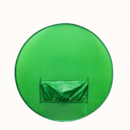 Chair Mount Green Screen Backdrop Collapsible Chroma Key Background for Streaming Vlogging Video Calls Zoom Portable Wrinkle-Resistant Polyester Easy Setup for Home Studio Content Creators