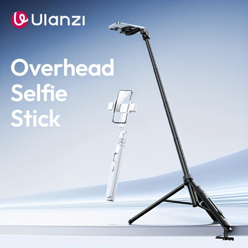 ULANZI TT88 Phone Tripod 57 Inch with 2 Cold Shoe Mounts & Magnetic Phone Clip – Extendable Selfie Stick Aluminum Travel Tripod for iPhone Android Vlogging Video Recording Photography TikTok YouTube
