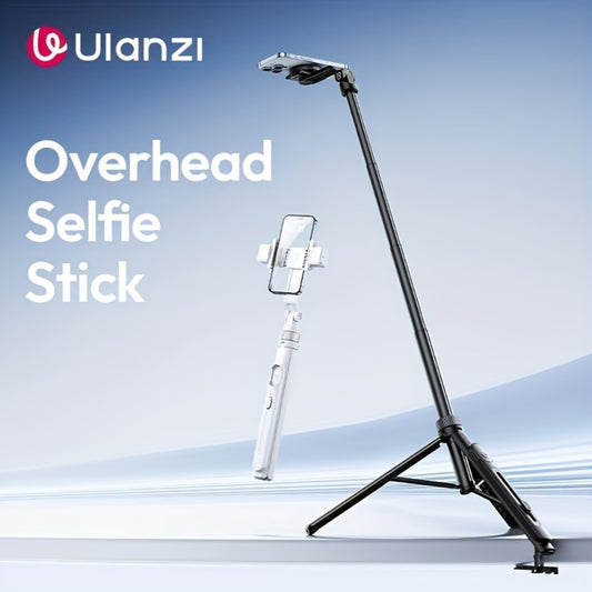 ULANZI TT88 Phone Tripod 57 Inch with 2 Cold Shoe Mounts & Magnetic Phone Clip – Extendable Selfie Stick Aluminum Travel Tripod for iPhone Android Vlogging Video Recording Photography TikTok YouTube