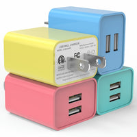 4-Pack,Yellow+Blue+Pink+Green