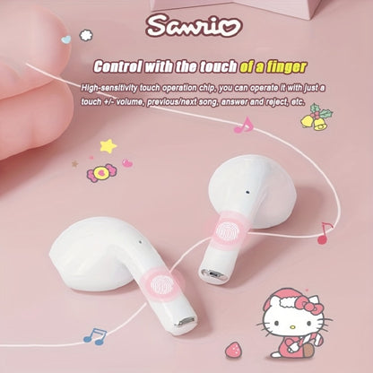 Kuromi My Melody Pompompurin Wireless Earbuds Authorized – 5 Cute Sanrio Character Styles Bluetooth Headphones for Daily Exercise Calls Learning – Holiday Birthday Gift for Girls Teens Women