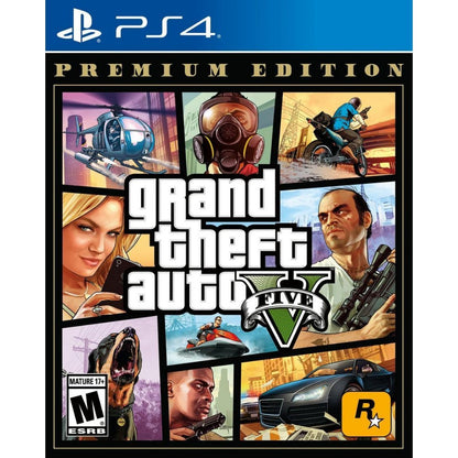 Grand Theft Auto V Premium Edition PS4 – GTA 5 + GTA Online + Criminal Enterprise Starter Pack, PlayStation 4 Game Disc, Open World Action Adventure