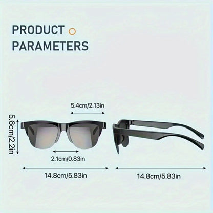 Photochromic Smart Sunglasses AI Real-Time Translation - Bluetooth Music & Calling, Conference Simultaneous Interpreter, Video Recording, Color-Changing Lenses, Advanced & Standard Styles 2026